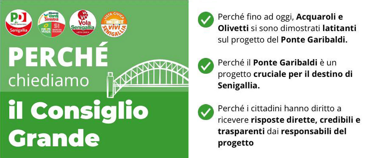 Nuovo Ponte Garibaldi: un Consiglio Grande per parlarne con la città