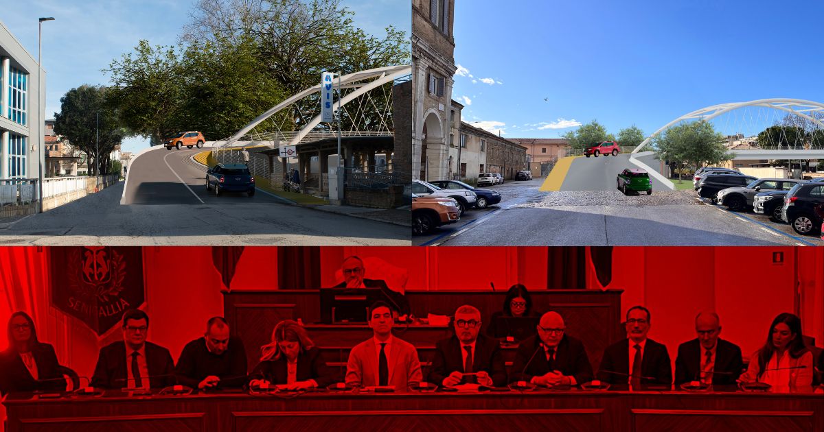 Intervento imbarazzante del sindaco Olivetti sul ponte Garibaldi al Consiglio Grande