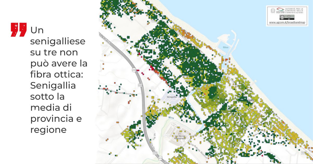 Senigallia in ritardo sulla fibra FTTH, il Comune deve agire
